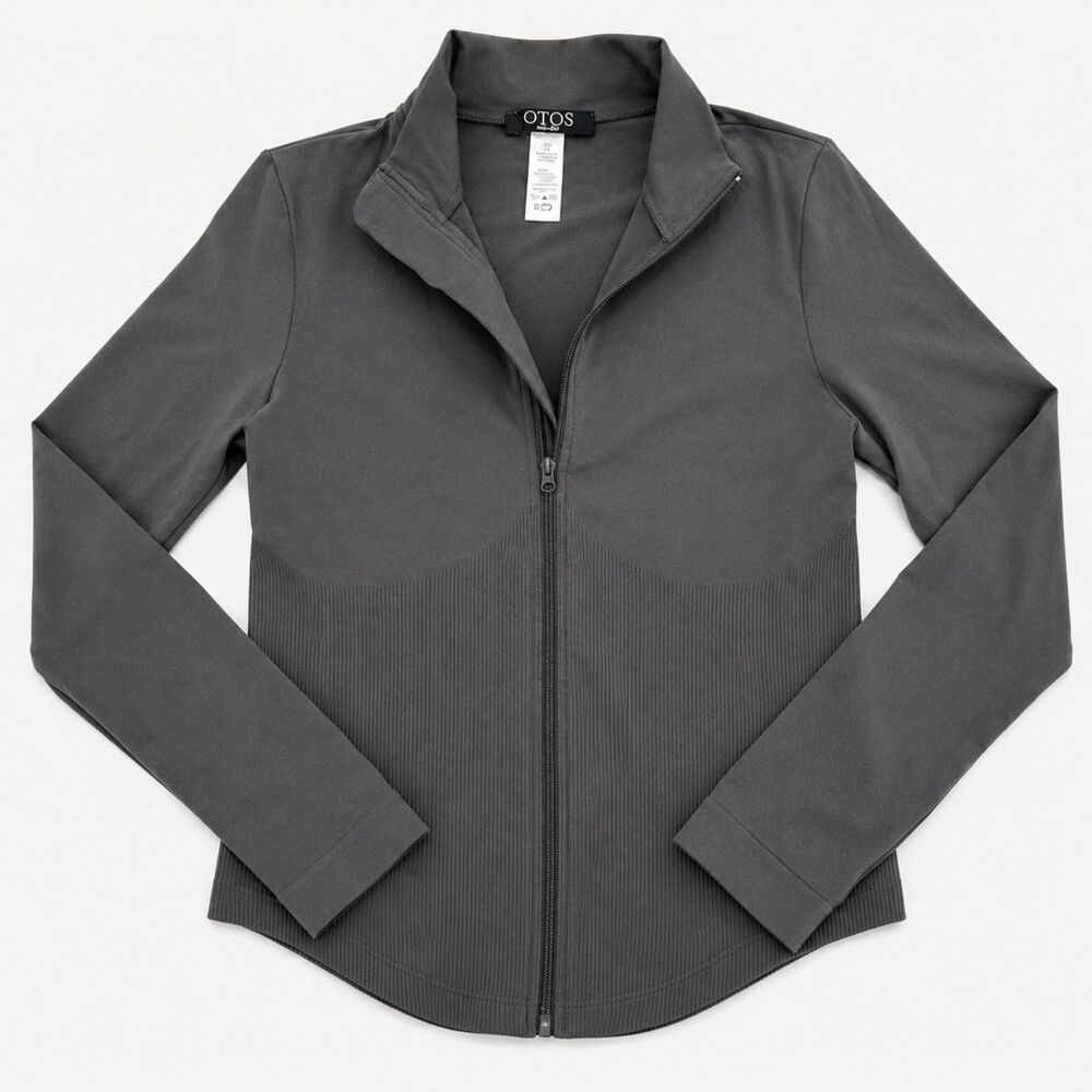 OTOS Charcoal Gray Zip-Up Athletic Jacket – Size 1X